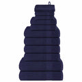 Vidaxl 12-delige handdoekenset frogn 360 g m² marineblauw