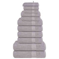 Vidaxx 12-teiliges Handtuchset 360 g m² 100 % Baumwollgrau