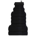 Vidaxl 12-delige handdoekenset frogn 360 g m² zwart