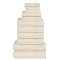 Vidaxl 12-delige handdoekenset frogn 360 g m² crème
