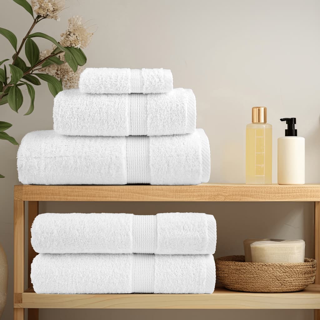VidaXL Gästetücher, 10 Stück, 600 g/m², 30 x 30 cm, weiß