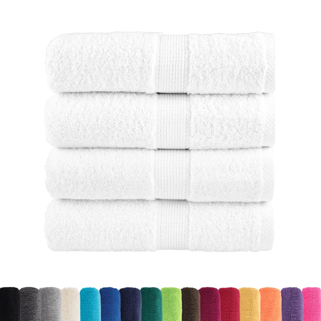 Vidaxl gastendoekjes solund 4 st 600 g m² 30x50 cm wit