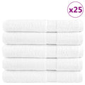 Vidaxxl -Handtücher Solund 25 Stück 600 g m² 100x200 cm Weiß