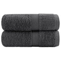 Vidaxl premium washandjes solund 2 stuks antraciet 30x30 cm 600 g m²