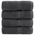 Vidaxl premium washandjes solund 4 stuks antraciet 30x30 cm 600 g m²