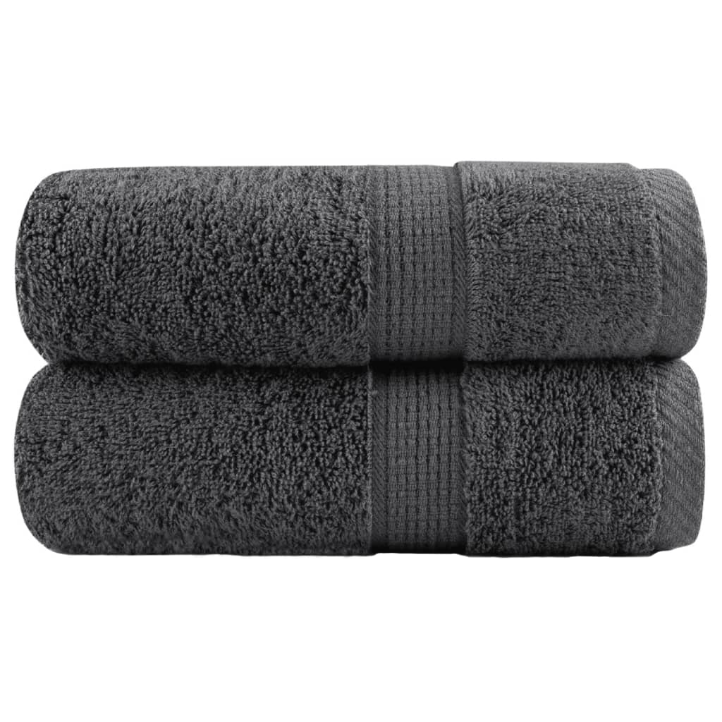 Vidaxl gastendoekjes solund 2 st 600 g m² 30x50 cm antracietkleur