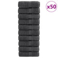 VidaXL Gästetücher, 50 Stück, 600 g/m², 30 x 50 cm, Anthrazit