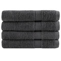 VidaXL Saunatücher, 4 Stück, 600 g/m², 80 x 200 cm, anthrazitfarben