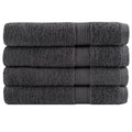VidaXL Handtücher, 4 Stück, 600 g/m², 100 x 200 cm, anthrazitfarben