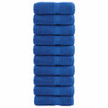 VidaXL Gästetücher, 10 Stück, 600 g/m², 30 x 30 cm, blau