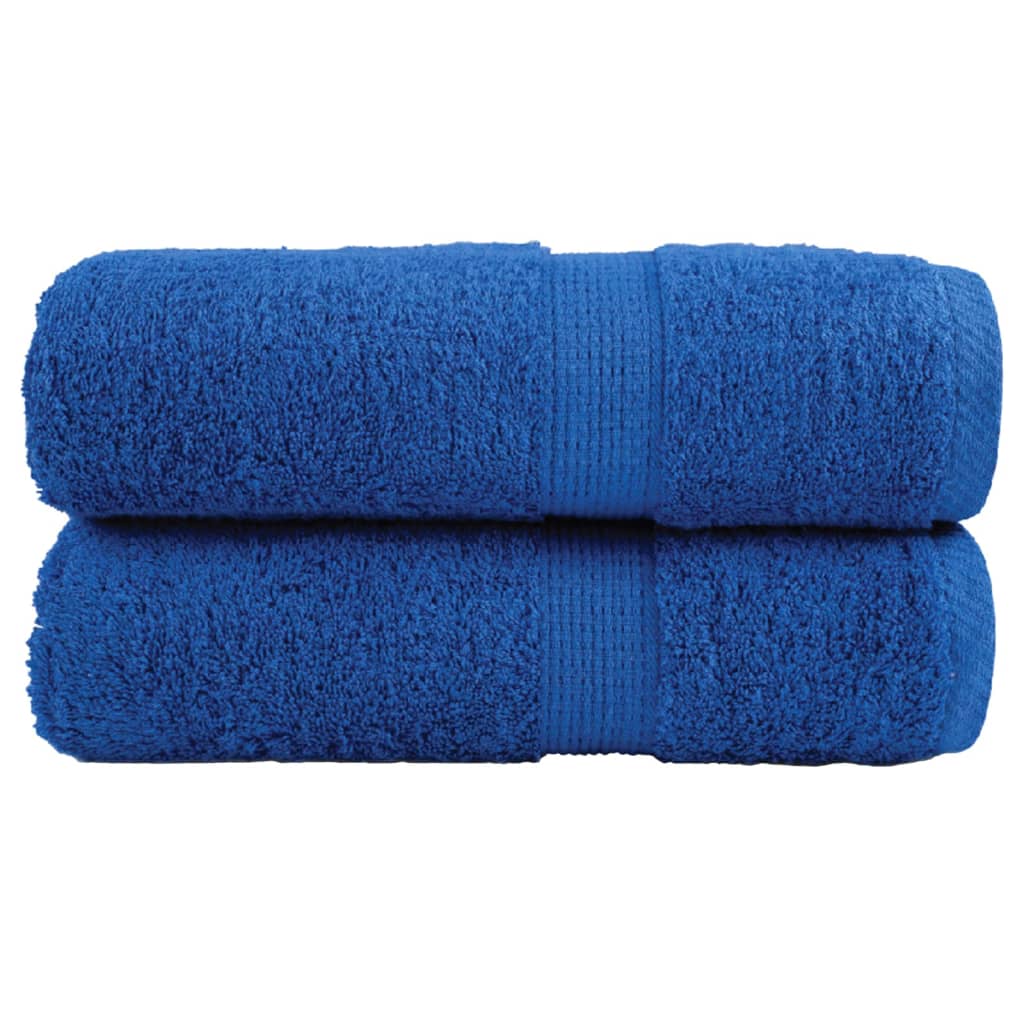 VidaXL Gästetücher, 2 Stück, 600 g/m², 30 x 50 cm, blau