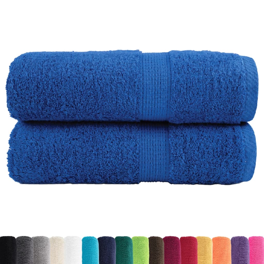 VidaXL Gästetücher, 2 Stück, 600 g/m², 30 x 50 cm, blau