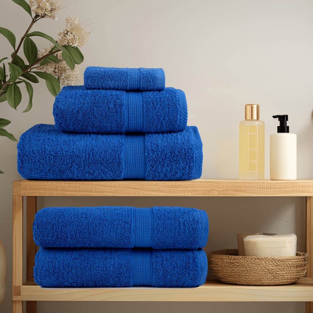 VidaXL Gästetücher, 2 Stück, 600 g/m², 30 x 50 cm, blau