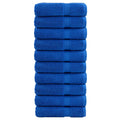VidaXL Handdoeken solund 10 Stk. 600 g m² 50x100 cm blauw