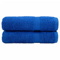 Vidaxl badhanddoeken solund 2 st 600 g m² 100x150 cm blauw