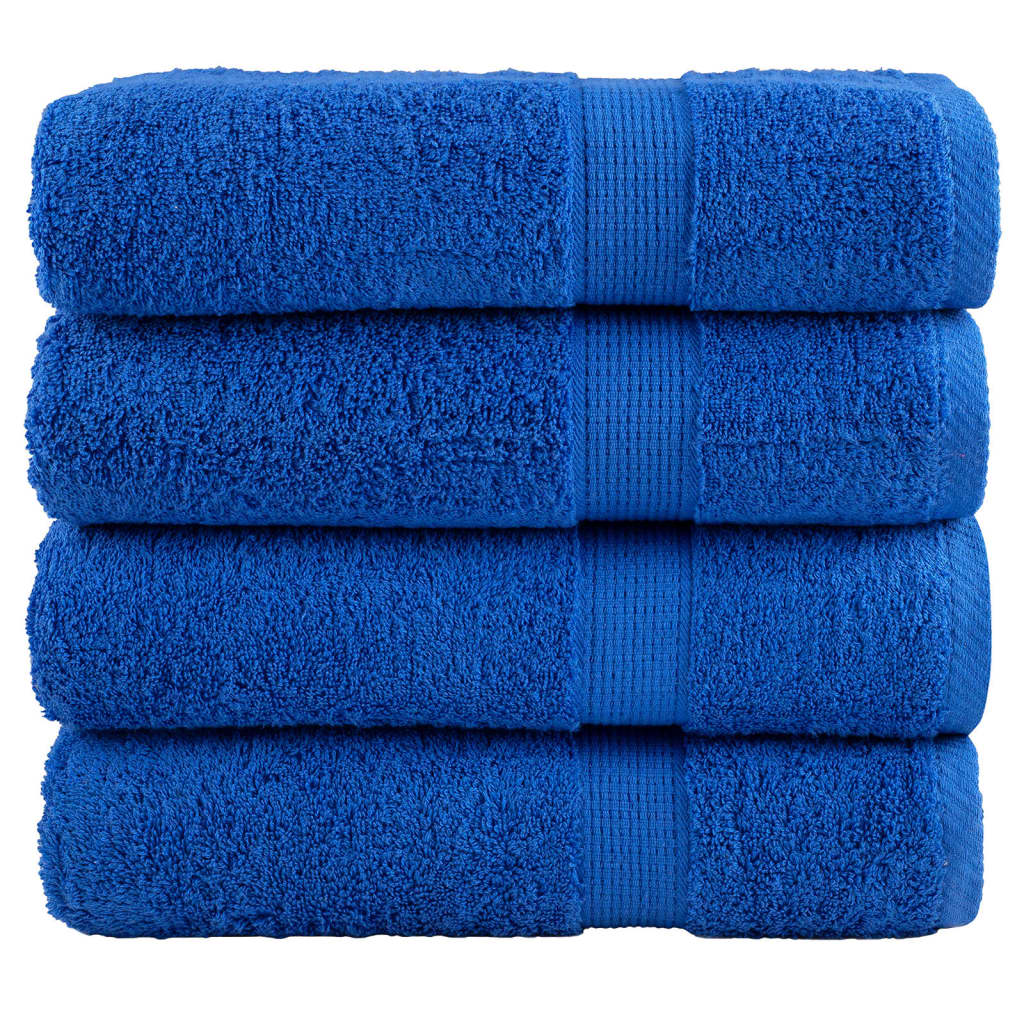 VidaXL Badetücher, 4 Stück, 600 g/m², 100 x 150 cm, blau