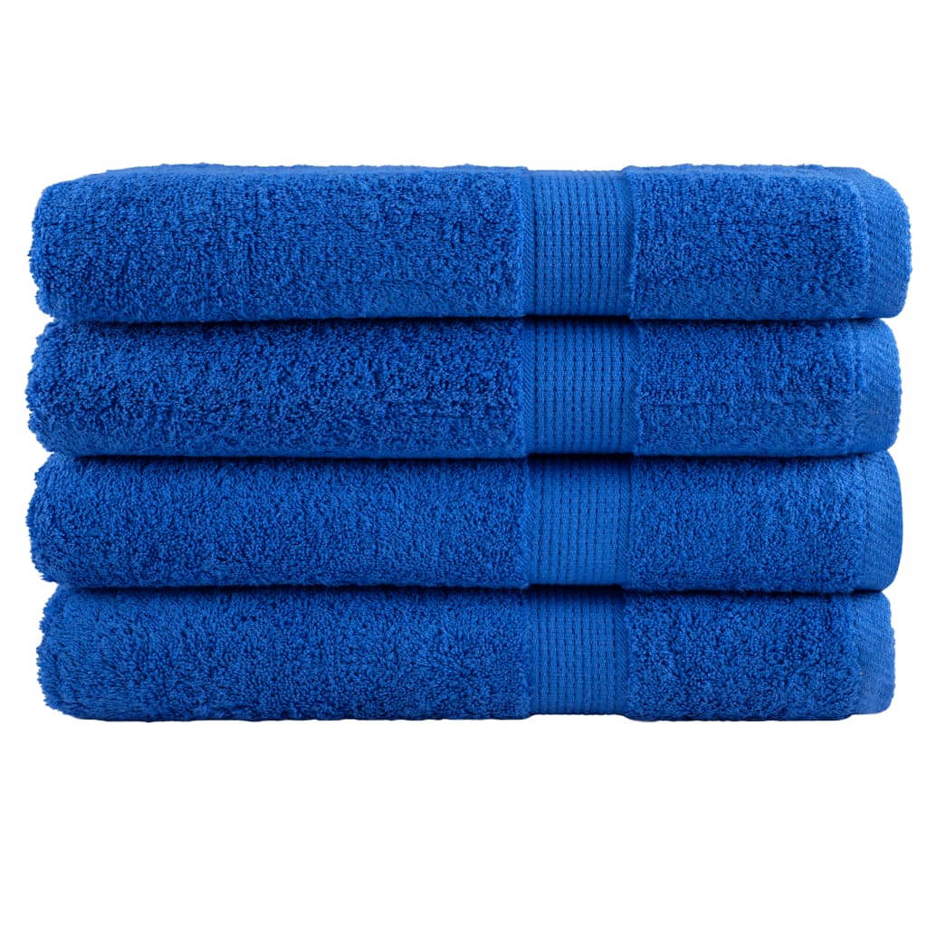 VidaXL Saunadoeken solund 4 Stück 600 g m² 80x200 cm blau