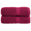 VidaXL Gästetücher, 2 Stück, 600 g/m², 30 x 30 cm, bordeauxrood