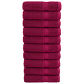 VidaXL Badetücher Solund 10 Stk 600 g m² 100x150 cm Bordeaux