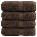 VidaXL Gästetücher, 4 Stück, 600 g/m², 30 x 30 cm, braun