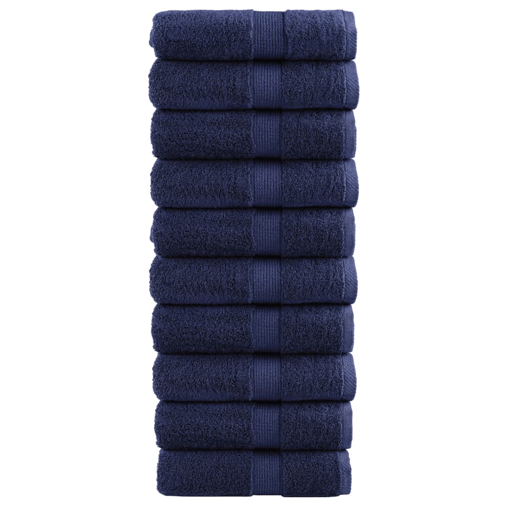 Vidaxl gastendoekjes solund 10 st 600 g m² 30x50 cm marineblauw