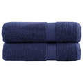 Vidaxl handdoeken solund 2 st 600 g m² 50x100 cm marineblauw