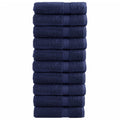 VidaXL Handdoeken solund 10 Stück 600 g m² 50x100 cm Marineblau