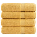 VidaXL Badetücher, 4 Stück, 600 g/m², 70 x 140 cm, goldfarben