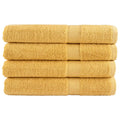 Vidaxl saunadoeken solund 4 st 600 g m² 80x200 cm goudkleurig