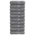VidaXL Handdoeken Solund 10 Stück 600 g m² 50x100 cm grau