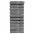 Vidaxl badhanddoeken solund 10 st 600 g m² 70x140 cm grijs