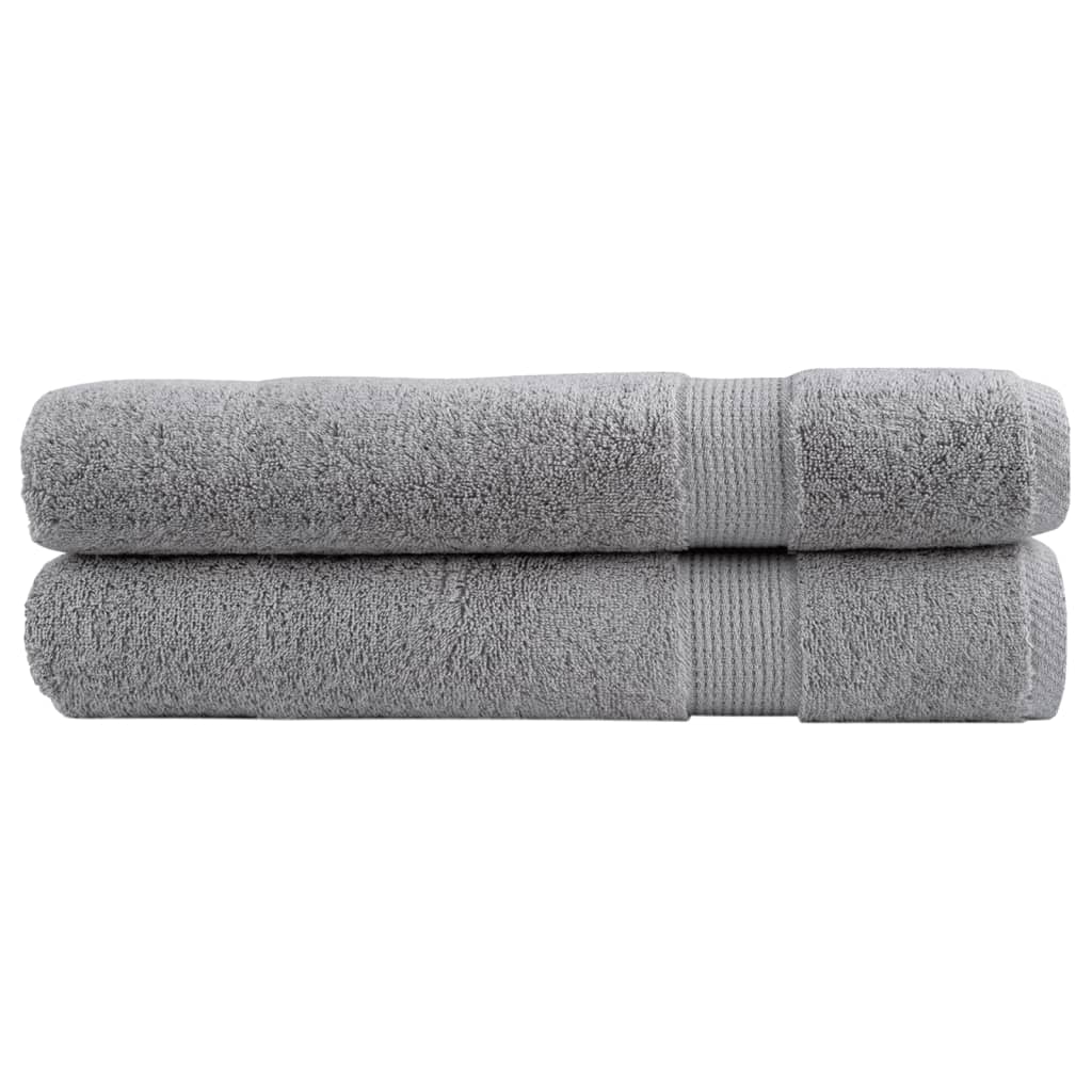 Vidaxx Sauna -Tücher Solund 2 Stück 600 g/m² 80x200 cm grau