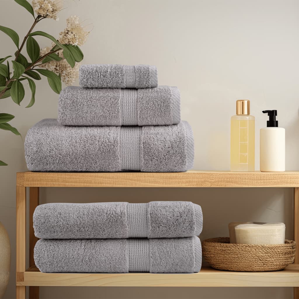 Vidaxx -Handtücher Solund 10 Stk 600 g m² 100x200 cm Grau