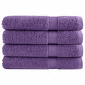 VidaXL Handtücher, 4 Stück, 600 g/m², 100 x 200 cm, lila