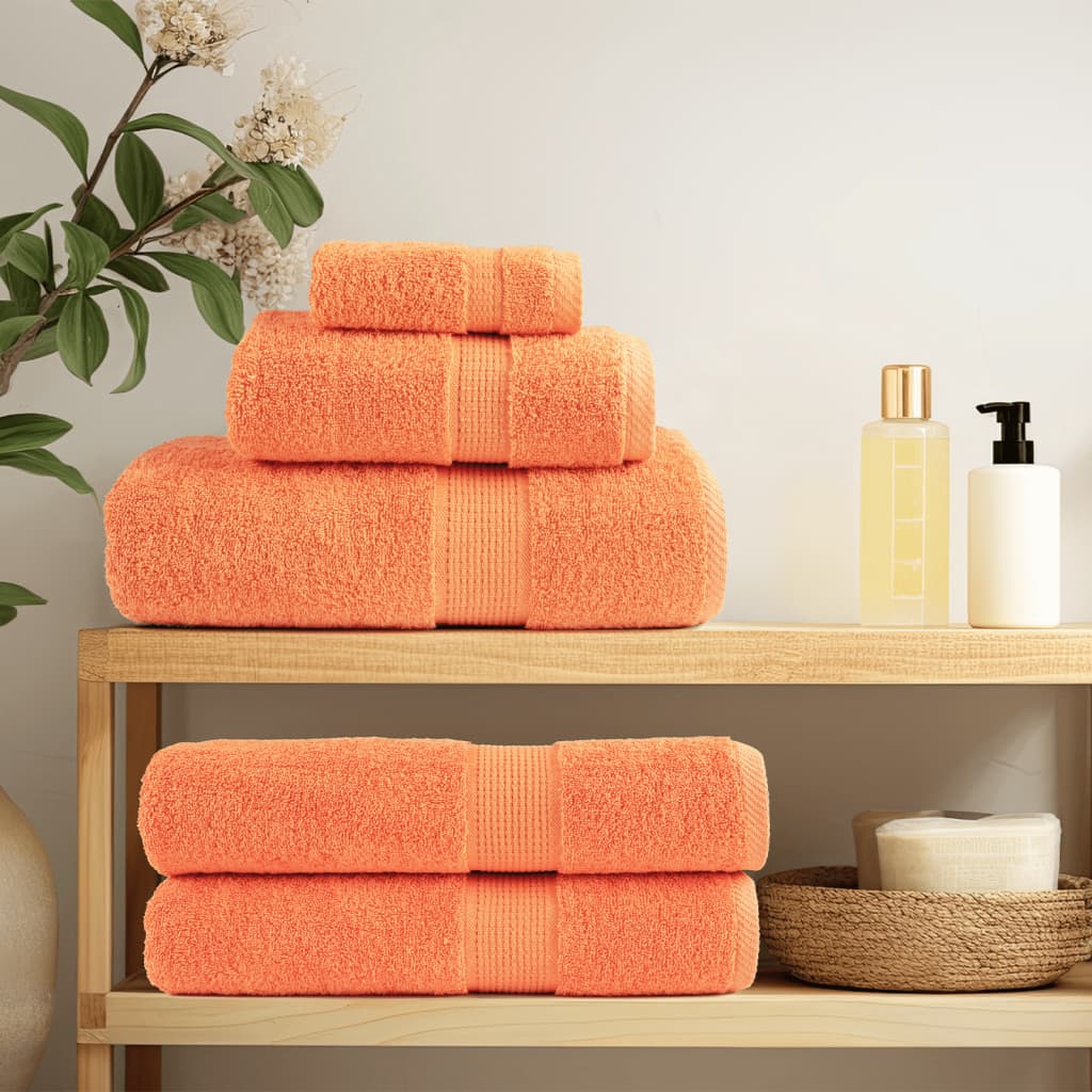 VidaXL Gästetücher, 4 Stück, 600 g/m², 30 x 30 cm, orange