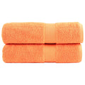 Vidaxl badhanddoeken solund 2 st 600 g m² 70x140 cm oranje