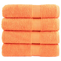 Vidaxl badhanddoeken solund 4 st 600 g m² 70x140 cm oranje