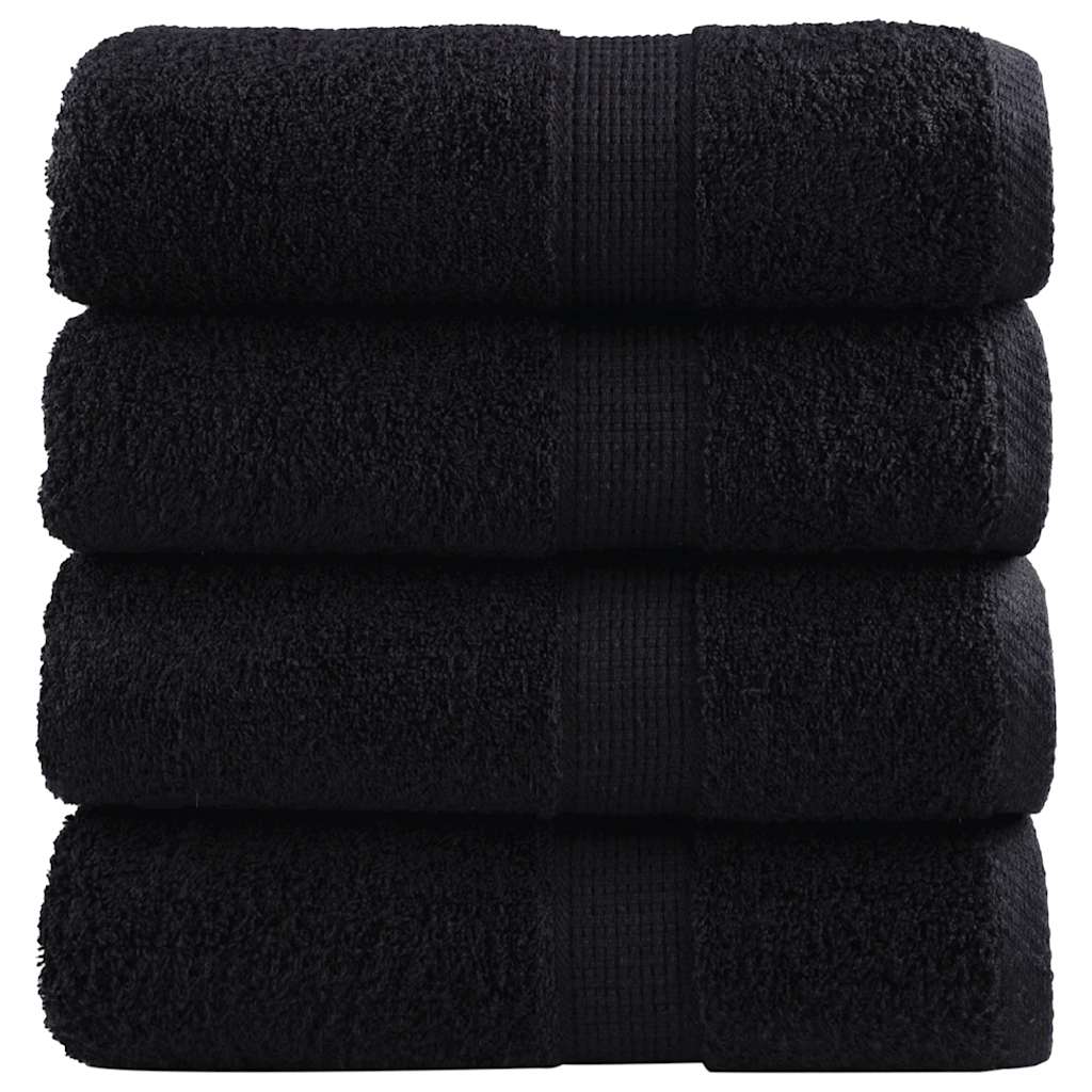 Vidaxl gastendoekjes solund 4 st 600 g m² 30x50 cm zwart