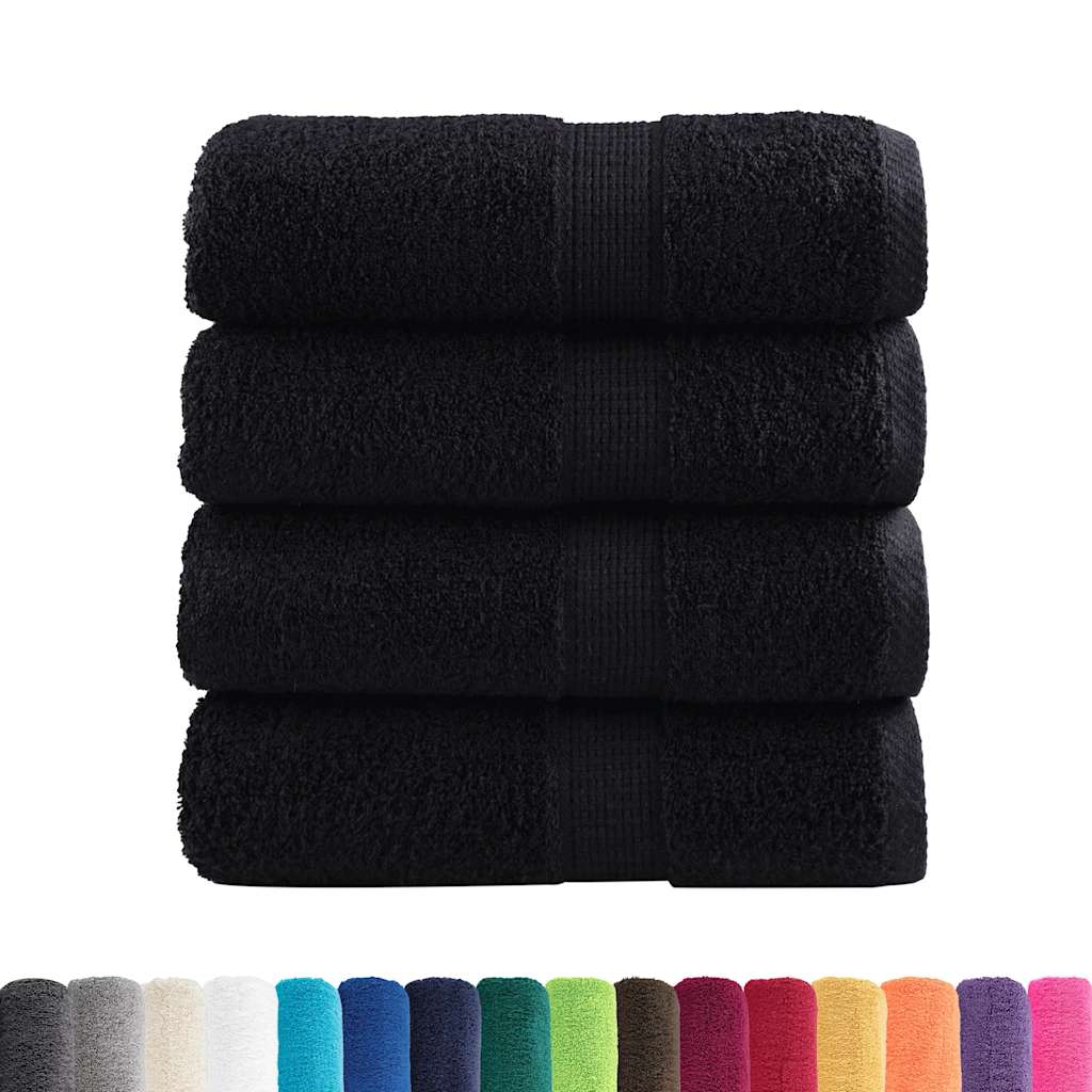 Vidaxl gastendoekjes solund 4 st 600 g m² 30x50 cm zwart