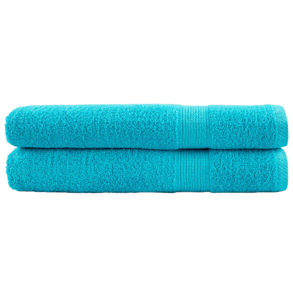 VidaXL Saunatücher, 2 Stück, je 600 g/m², 80 x 200 cm, türkis
