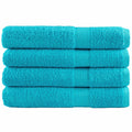VidaXL Saunatücher, 4 Stück, 600 g/m², 80 x 200 cm, türkis