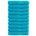Vidaxl saunadoeken solund 10 st 600 g m² 80x200 cm turquoise
