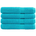 VidaXL Handtücher, 4 Stück, 600 g/m², 100 x 200 cm, türkis