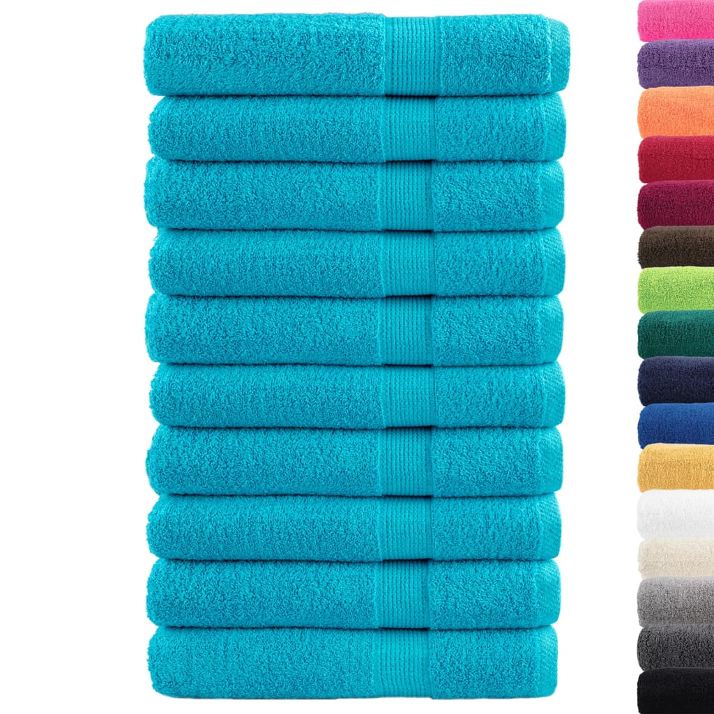 Vidaxx -Handtücher Solund 10 ST 600 g m² 100x200 cm Türkis