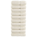 Vidaxl premium washandjes solund 10 stuks crème 30x30 cm 600 g m2