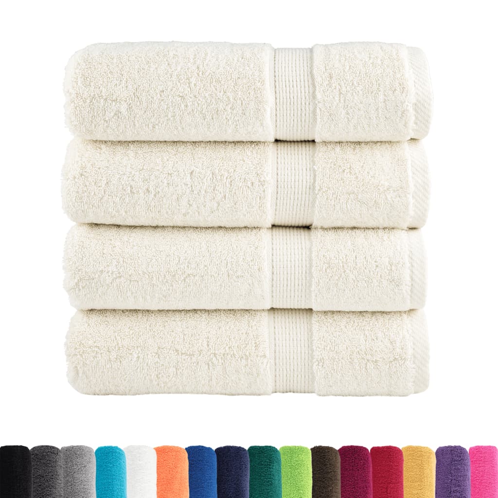 VidaXL Badetücher, 4 Stück, 600 g/m², 100 x 150 cm