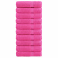 Vidaxl handdoeken solund 10 st 600 g m² 50x100 cm roze