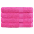 VidaXL Saunatücher, 4 Stück, 600 g/m², 80 x 200 cm, rosa