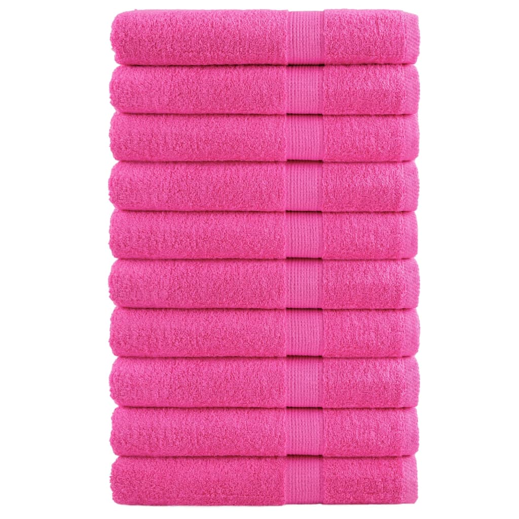 VidaXL Sauna-Tücher Solund 10 ST 600 g m² 80x200 cm Rosa