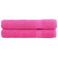 VidaXL Handtücher, 2 Stück, 600 g/m², 100 x 200 cm, rosa